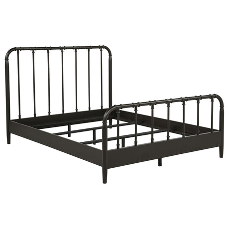  Coaster Furniture Rocco 310035Q All Wood Water Pipe Open Frame Queen Bed - Dark Bronze IMAGE 5