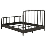  Coaster Furniture Rocco 310035Q All Wood Water Pipe Open Frame Queen Bed - Dark Bronze IMAGE 6
