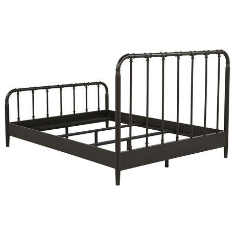  Coaster Furniture Rocco 310035Q All Wood Water Pipe Open Frame Queen Bed - Dark Bronze IMAGE 6