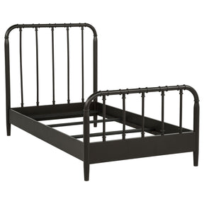  Coaster Furniture Rocco 310035T All Wood Water Pipe Open Frame Twin Bed - Dark Bronze IMAGE 1