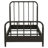  Coaster Furniture Rocco 310035T All Wood Water Pipe Open Frame Twin Bed - Dark Bronze IMAGE 3