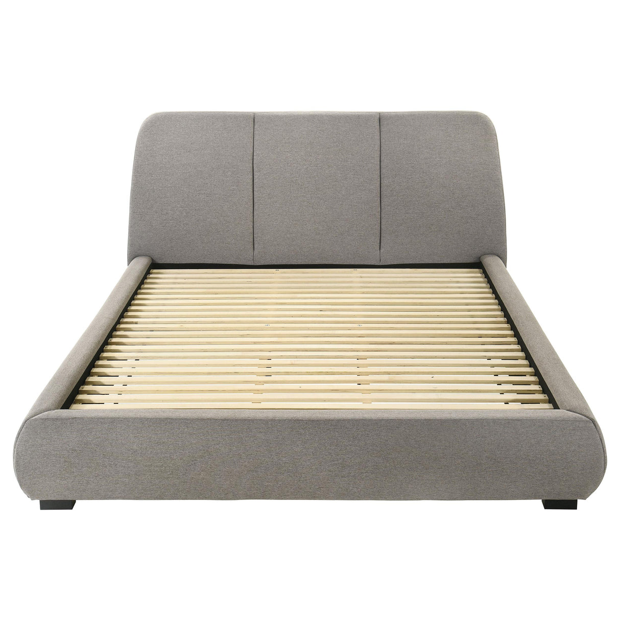  Coaster Furniture Mokena 310090KE 46-inch Upholstered Eastern King Platform Bed - Taupe IMAGE 6