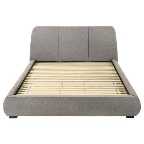  Coaster Furniture Mokena 310090KE 46-inch Upholstered Eastern King Platform Bed - Taupe IMAGE 6