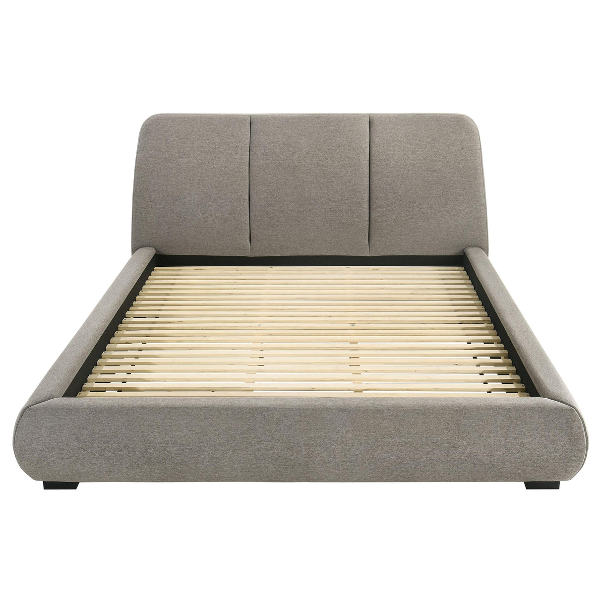  Coaster Furniture Mokena 310090KW 46-inch Upholstered California King Platform Bed - Taupe IMAGE 5