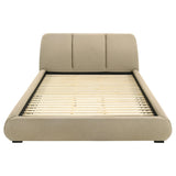  Coaster Furniture Mokena 310091KW 46-inch Upholstered California King Platform Bed - Brown IMAGE 5