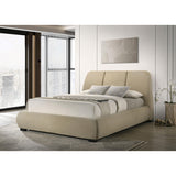  Coaster Furniture Mokena 310091Q 46-inch Upholstered Queen Platform Bed - Brown IMAGE 6