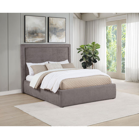  Coaster Furniture Lawson 315835MF 54-inch Upholstered Full Panel Platform Bed - Mushroom IMAGE 2