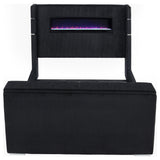  Coaster Furniture Tisdall 315868BLKKW California King Flame Visualizer TV Bed - Black IMAGE 4