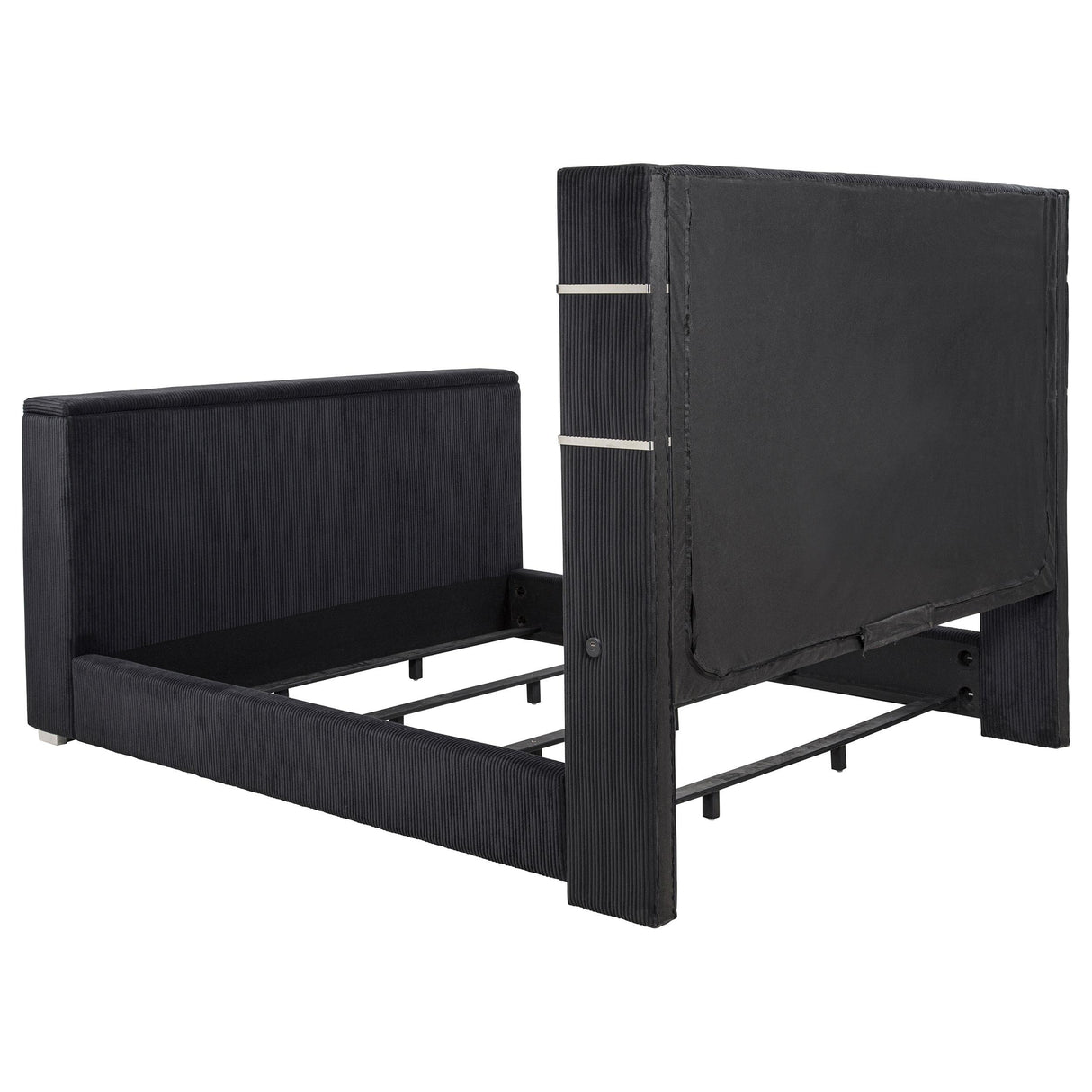  Coaster Furniture Tisdall 315868BLKKW California King Flame Visualizer TV Bed - Black IMAGE 5