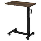  Coaster Furniture Westpark 315886 Height Adjustable Mobile Bedroom C-Table - Dark Pine IMAGE 4