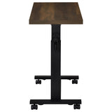  Coaster Furniture Westpark 315886 Height Adjustable Mobile Bedroom C-Table - Dark Pine IMAGE 6