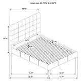  Coaster Furniture Medley 315911BLKQ Genuine Leather Queen Panel Platform Bed - Black IMAGE 9