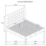  Coaster Furniture Medley 315911TANKE Genuine Leather Eastern King Platform Bed - Tan IMAGE 9