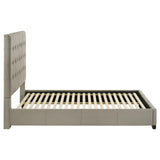  Coaster Furniture Medley 315911TANQ Genuine Leather Queen Panel Platform Bed - Tan IMAGE 7