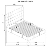  Coaster Furniture Medley 315911TANQ Genuine Leather Queen Panel Platform Bed - Tan IMAGE 9