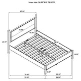  Coaster Furniture Mason 315914F 46-inch Full Panel Platform Bed - Grey/Light Brown IMAGE 9