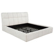  Coaster Furniture Nollet 315917CRMKE 48-inch Upholstered Eastern King Platform Bed - Cream IMAGE 1