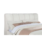  Coaster Furniture Nollet 315917CRMKE 48-inch Upholstered Eastern King Platform Bed - Cream IMAGE 3