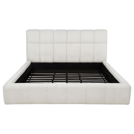  Coaster Furniture Nollet 315917CRMKE 48-inch Upholstered Eastern King Platform Bed - Cream IMAGE 4