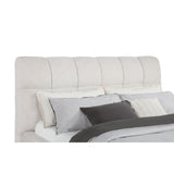  Coaster Furniture Nollet 315917CRMKW 48-inch Upholstered California King Platform Bed - Cream IMAGE 3