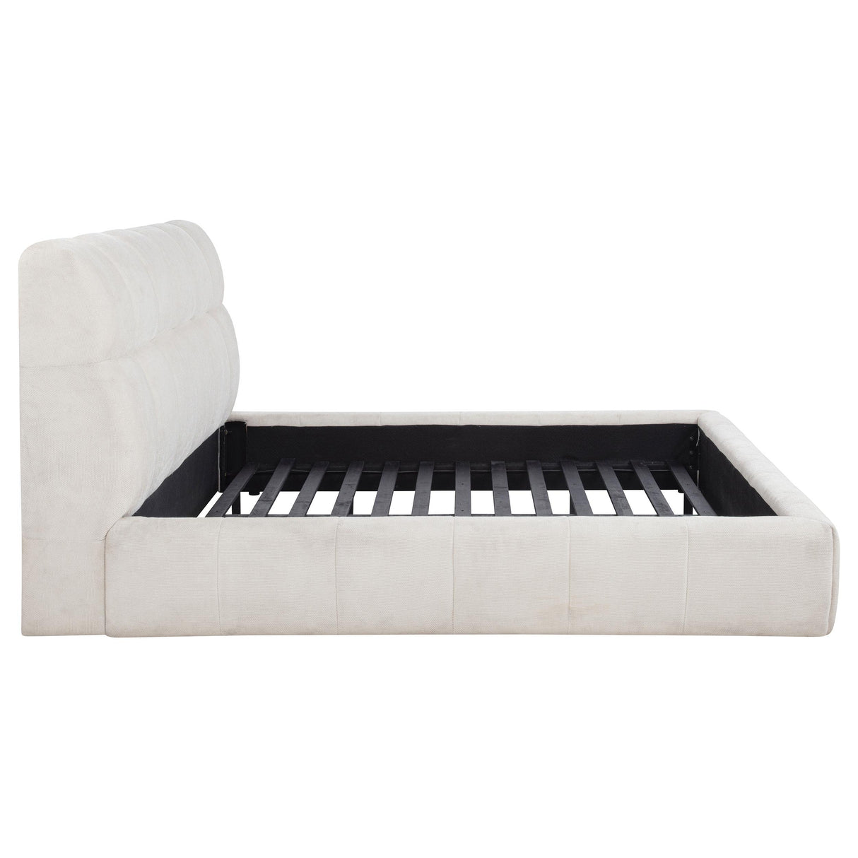  Coaster Furniture Nollet 315917CRMKW 48-inch Upholstered California King Platform Bed - Cream IMAGE 8