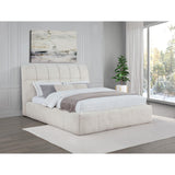  Coaster Furniture Nollet 315917CRMQ 48-inch Upholstered Queen Panel Platform Bed - Cream IMAGE 5