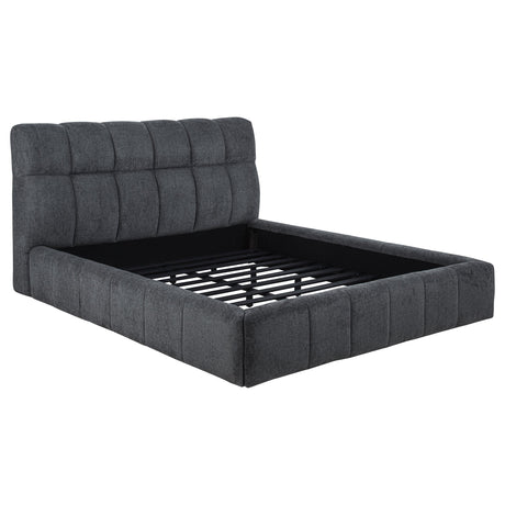  Coaster Furniture Nollet 315917GRYKE 48-inch Upholstered Eastern King Platform Bed - Grey IMAGE 8