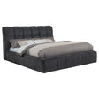  Coaster Furniture Nollet 315917GRYKW 48-inch Upholstered California King Platform Bed - Grey IMAGE 1