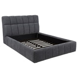 Coaster Furniture Nollet 315917GRYQ 48-inch Upholstered Queen Panel Platform Bed - Grey IMAGE 3