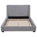  Coaster Furniture Rennes 315928KE Upholstered Eastern King Wingback Platform Bed - Grey IMAGE 5