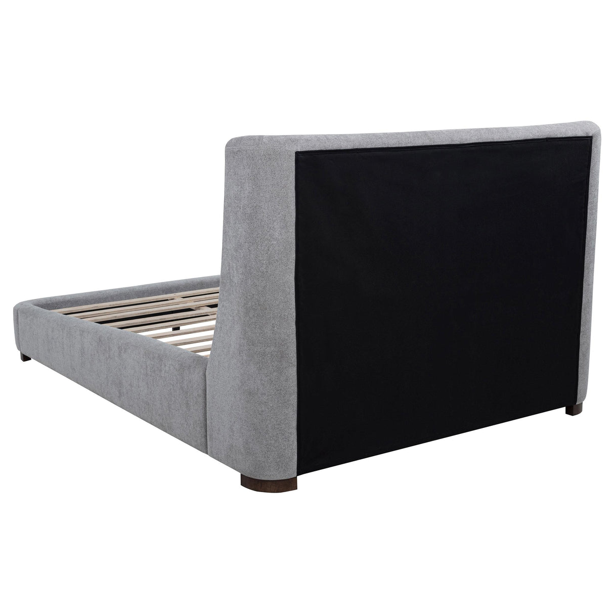  Coaster Furniture Rennes 315928Q Upholstered Queen Wingback Platform Bed - Grey IMAGE 6
