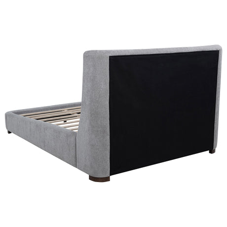  Coaster Furniture Rennes 315928Q Upholstered Queen Wingback Platform Bed - Grey IMAGE 6