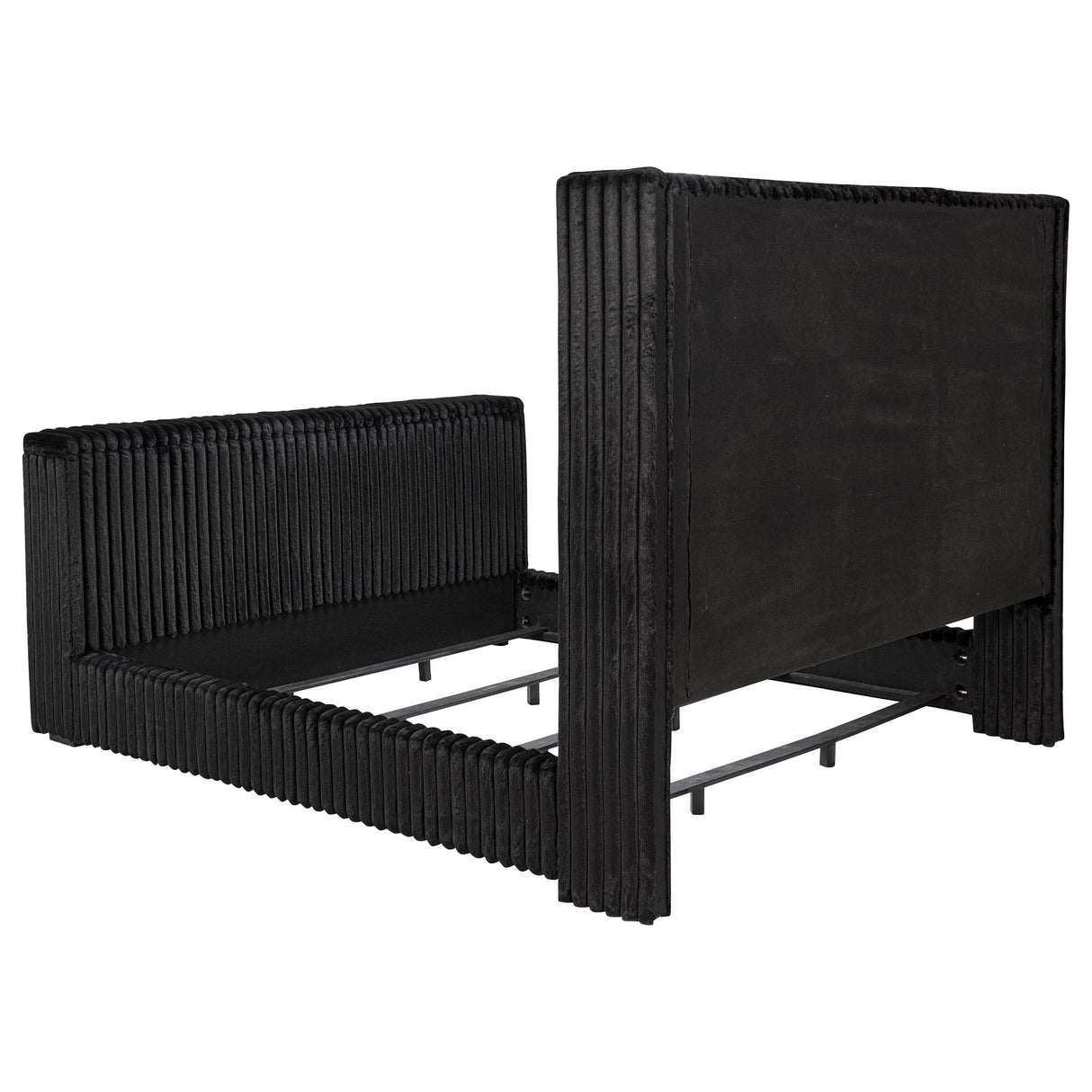  Coaster Furniture Centergrove 315945KE Upholstered Eastern King Wingback TV Bed - Black IMAGE 9