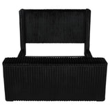  Coaster Furniture Centergrove 315945KW Upholstered California King Wingback TV Bed - Black IMAGE 5