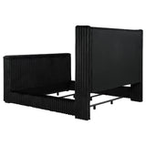  Coaster Furniture Centergrove 315945KW Upholstered California King Wingback TV Bed - Black IMAGE 8