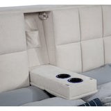  Coaster Furniture Dreux 315948CRMQ Upholstered Queen Panel Platform Bed - Cream IMAGE 12