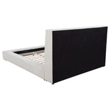  Coaster Furniture Dreux 315948CRMQ Upholstered Queen Panel Platform Bed - Cream IMAGE 7