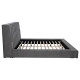  Coaster Furniture Dreux 315948GRYKE Upholstered Eastern King Panel Platform Bed - Grey IMAGE 10