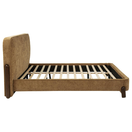  Coaster Furniture Baldacci 315954KW Upholstered California King Platform Bed - Curry/Walnut IMAGE 10