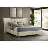  Coaster Furniture Evelyn 315956KE Upholstered Eastern King Panel Platform Bed - Ivory IMAGE 5