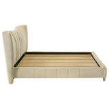  Coaster Furniture Evelyn 315956Q Upholstered Queen Panel Platform Bed - Ivory IMAGE 3