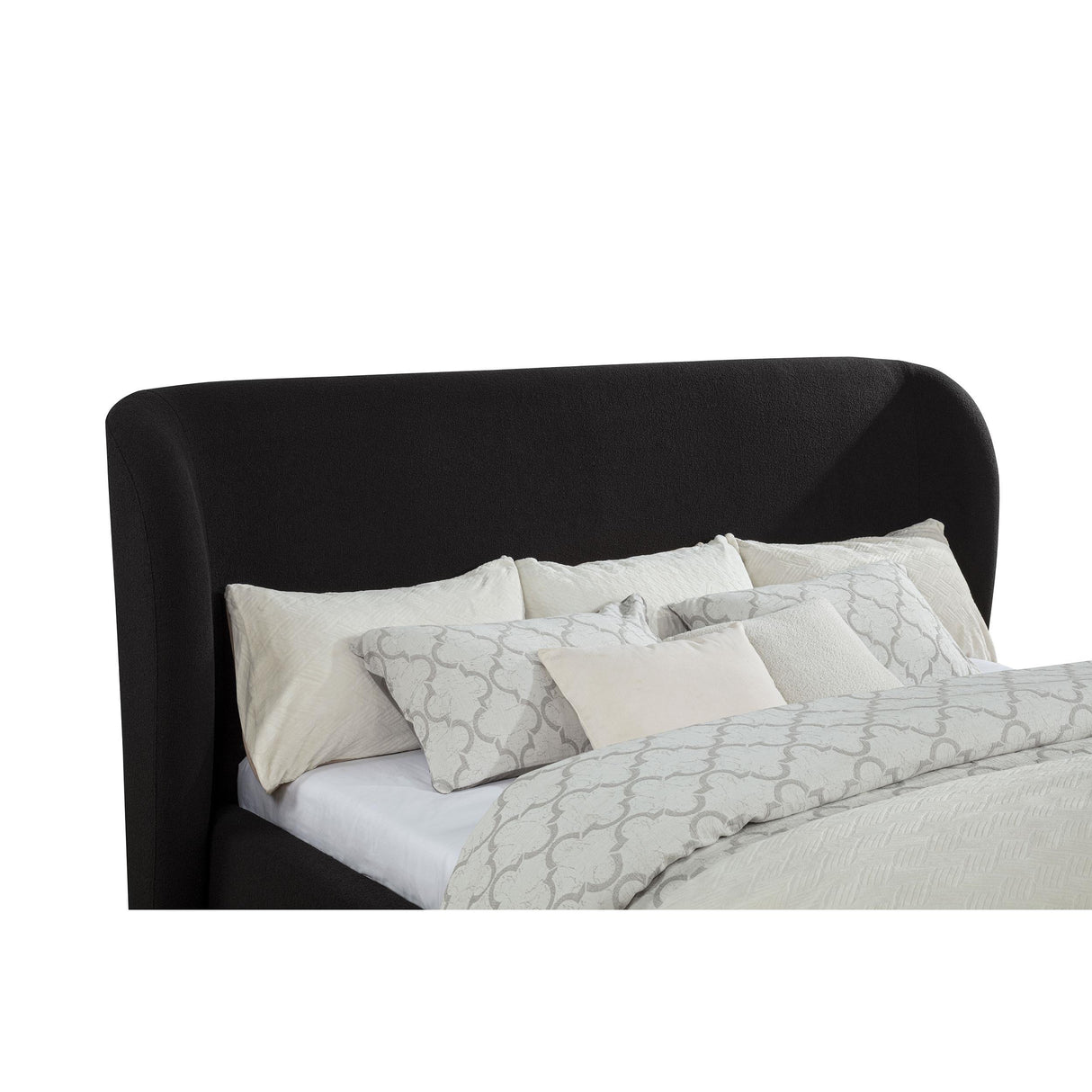  Coaster Furniture Blaire 315967BLKKW Upholstered California King Wingback Platform Bed - Black IMAGE 2