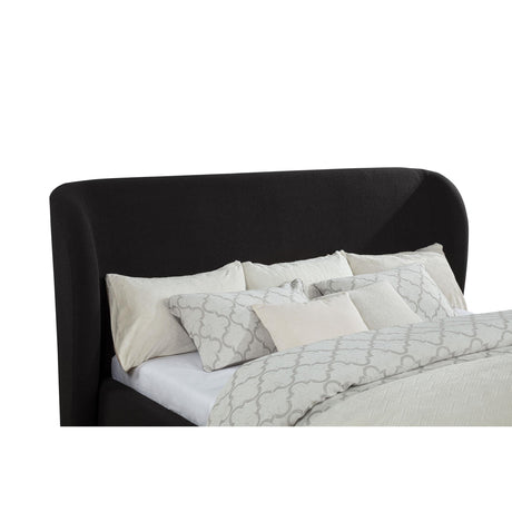  Coaster Furniture Blaire 315967BLKKW Upholstered California King Wingback Platform Bed - Black IMAGE 2