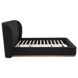  Coaster Furniture Blaire 315967BLKKW Upholstered California King Wingback Platform Bed - Black IMAGE 8