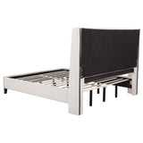  Coaster Furniture Leslie 315983KW Upholstered Tufted California King Wingback Platform Bed - Beige IMAGE 6