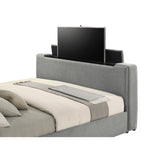  Coaster Furniture Tara 315994KE 61-inch Upholstered Eastern King Panel TV Bed - Grey IMAGE 7
