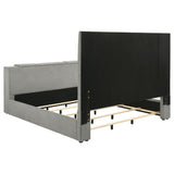  Coaster Furniture Tara 315994KE 61-inch Upholstered Eastern King Panel TV Bed - Grey IMAGE 9