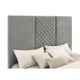  Coaster Furniture Tara 315994Q 61-inch Upholstered Queen Panel TV Bed - Grey IMAGE 2