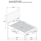  Coaster Furniture Wheatland 316010Q 4-drawer Upholstered Queen Storage Bed - Light Brown IMAGE 8