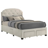  Coaster Furniture Marianna 316011F 4-drawer Upholstered Full Storage Bed - Cream IMAGE 1